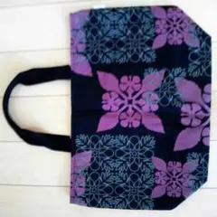 ハワイアンキルト柄/ハンドメイド/トート/②