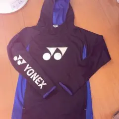 YONEX ヨネックス パーカー フーディー ブラック×ブルー M