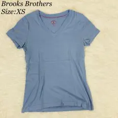 【ブルックスブラザーズ】VネックTシャツ ブルー XS 半袖【042】のサムネイル