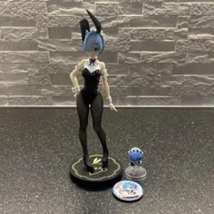 Re:ゼロから始める異世界生活 レム バニーフィギュア＋他グッズ