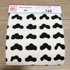 新品ユニクロ マリメッコ ヒートテック タートルネックT 長袖160 白黒