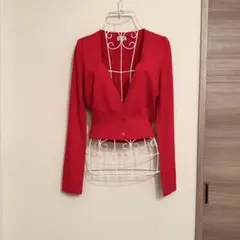 FOXEY フォクシー カーディガン レッド 赤のサムネイル