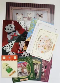 シルバニアファミリー ファイル ポストカード ステッカー まとめ売り