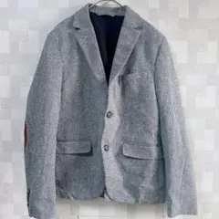 匿名配送❣️グレー スリムフィット テーラードジャケット キレイめ