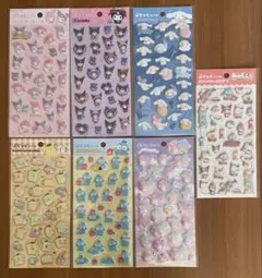 サンリオ ぷくっとシール ダイソー 7点まとめ売り