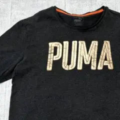 PUMA ブロンズプリント ビッグロゴ 柔らかいコットン素材 Tシャツ プーマ