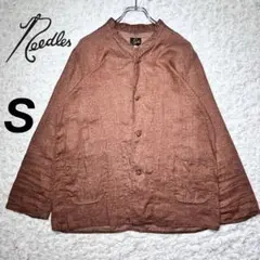 『needles』 カバーオール　ペイズリー　オリエンタルボタン　ブラウン　S