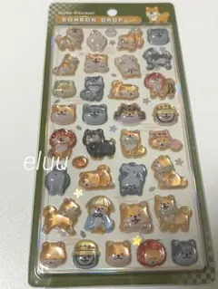 【匿名発送】柴犬　ボンボンドロップシール　和柄　クーリア　正規品