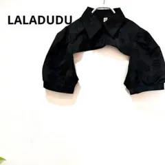 LALADUDU ボレロ　襟付き　花柄　5分丈　半袖　 シンプル セレモニー