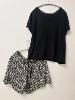 UNIQLO 花柄ショートパンツ ルームウェア セットアップのサムネイル