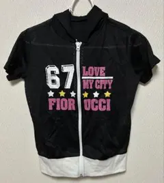 FIORUCCI メッシュパーカー ブラック 半袖