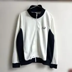 90s FRED PERRY トラックジャケット ホワイト ポルトガル製のサムネイル