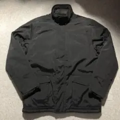 00s old GAP 無地 ナイロン 中綿 ジャケット 裏地 フリース 古着