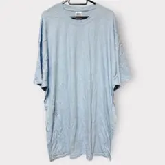 GILDAN【2XL】ライトブルー Tシャツ カジュアル オーバーサイズ
