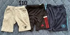 used⭐︎110子供用スポーツハーフパンツ3本
