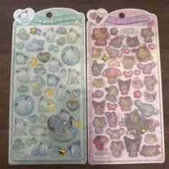 正規品　日焼けサンリオキャラクターズ　ポチャコ　うるちゅるポップシール　2点