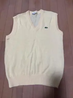 Lacoste イエローニットVネックベスト