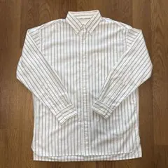 UNIQLO オックスフォードオーバーサイズシャツ/ストライプ/S