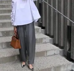 リグドット　lig. ワイドカーゴパンツ　gray リグドット lig. ワイドカーゴパンツ gray ligdot リグドット ワイド