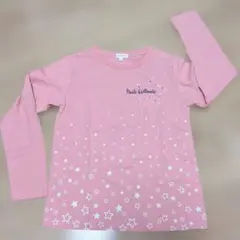 3can4on 長袖Tシャツ ピンク 星柄 140cm　新品のサムネイル