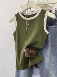 Glimmora アーミーグリーン タンクトップ