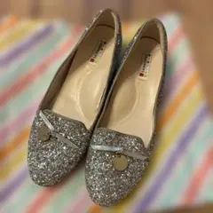 グリッター フラットシューズ