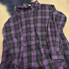 Polo by Ralph Lauren ネルシャツ XL 紫系チェック