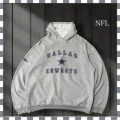 2432/NFLダラス•カウボーイズ チームプリント パーカープルオーバーXL
