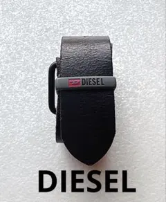 【DIESEL】ヴィンテージ加工 レザーベルト ブラック 75cm イタリア製