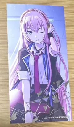 巡音ルカ レオニ プロセカ 箔押しイラストカード