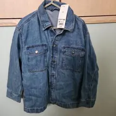 UNIQLO デニムシャツジャケット 120cm ブルー