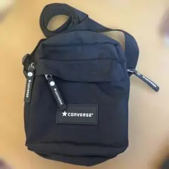 CONVERSE ブラック ショルダーバッグ