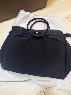 【即日発送】Save My Bag リボン付きハンドバッグ 黒のサムネイル