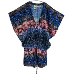 RACHEL ROY 花柄カーディガン風チュニック　ロンパースプレイウェア XS