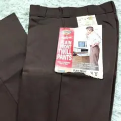 Dickies デッドストック フラッシャー 874 マホガニー チノパン 茶系