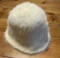 GU ファー風バケットハット ホワイト