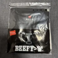 Hanes ヘインズ BEEFY 半袖Tシャツ 黒 ブラック　XLサイズのサムネイル