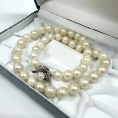 テリ良 本真珠 パールネックレス 11～9.8mm 大玉 白蝶真珠 南洋真珠 