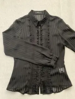 COMME CA ISM シースルーブラウス