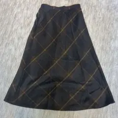 terawear emu 　チェックフレアスカート М