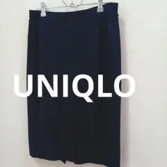 UNIQLO ストレッチ　タイトスカート ネイビー L　ユニクロ