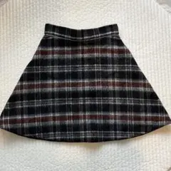 シャギーチェックミニスカート　snidel