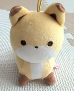 ましゅもっち ひとくちサイズ タヌキとキツネ マスコット ぬいぐるみ ストラップ