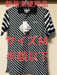 HONMA サイズM 定価税込み¥14300円ストライプ柄ポロシャツ ホンマ