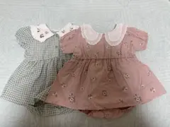 バースデイ mamaraku ロンパース ワンピース 2枚セット 80cm