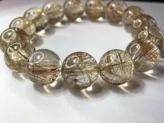 極太・大玉】ゴールドタイチンルチルクォーツ 14mm | Mercari