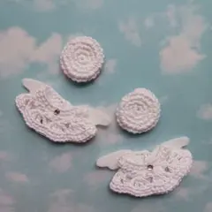 【セール】5センチドール　ミニチュアドール　ホワイト天使ちゃん　２着セット
