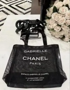 CHANEL GABRIELLE トートバッグ メッシュブラック
