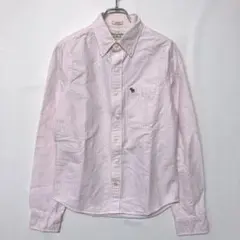 Abercrombie & Fitch 古着 ピンクストライプボタンダウンシャツ