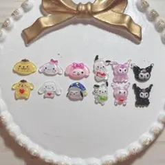サンリオ 12種類 ネイルパーツ 12個セット